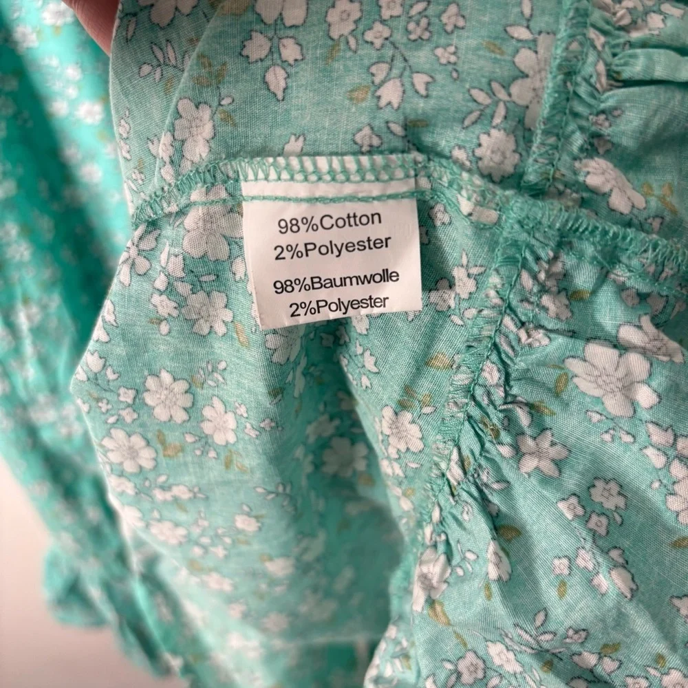 Scarlett Darkness Floral Dress Prairie Cottagecore Girls Dress Size 12 Y Long